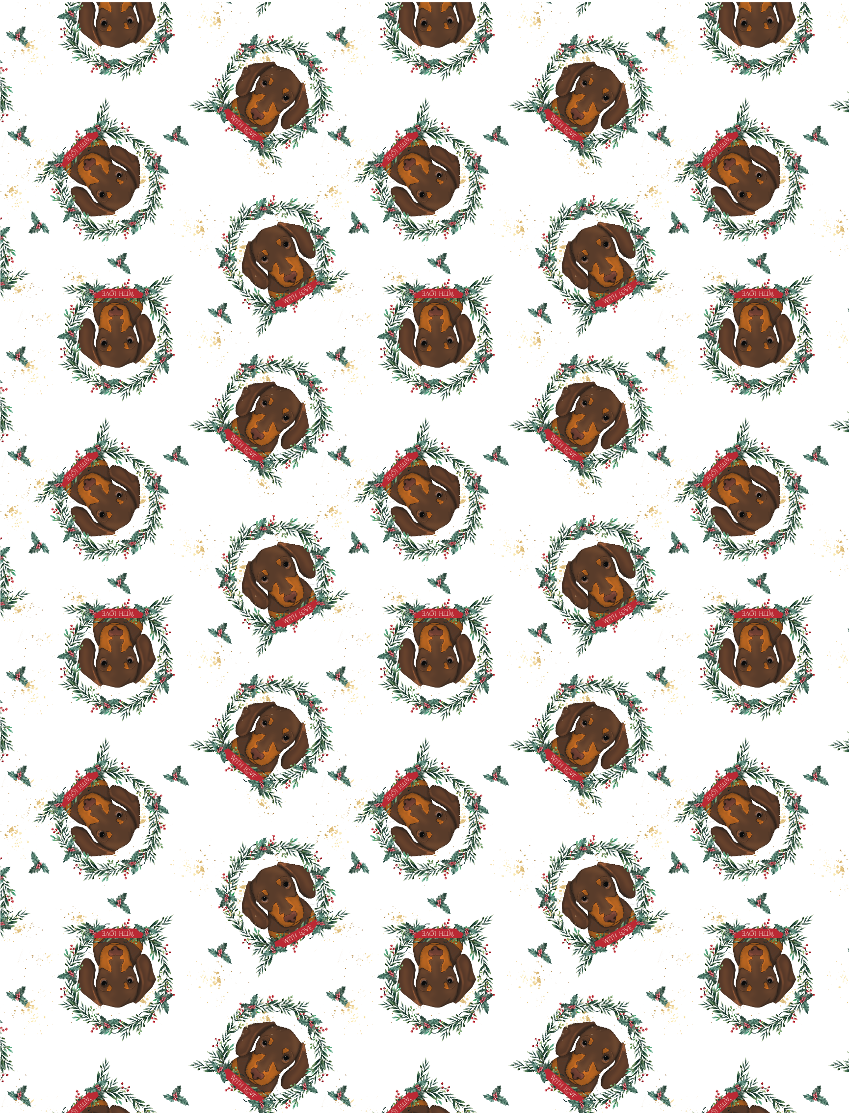 Luxury 100gsm Dachshund/Sausage Dog Wrapping Paper