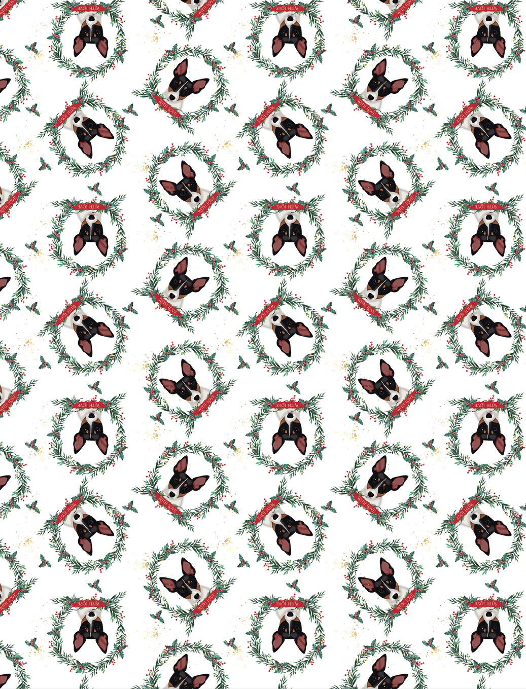 Luxury 100gsm Jack Russell Dog Wrapping Paper