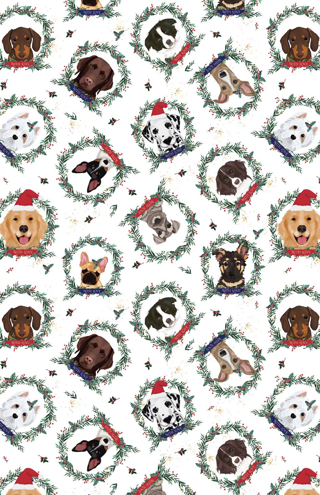 12 DOGS OF CHRISTMAS - TEA TOWEL